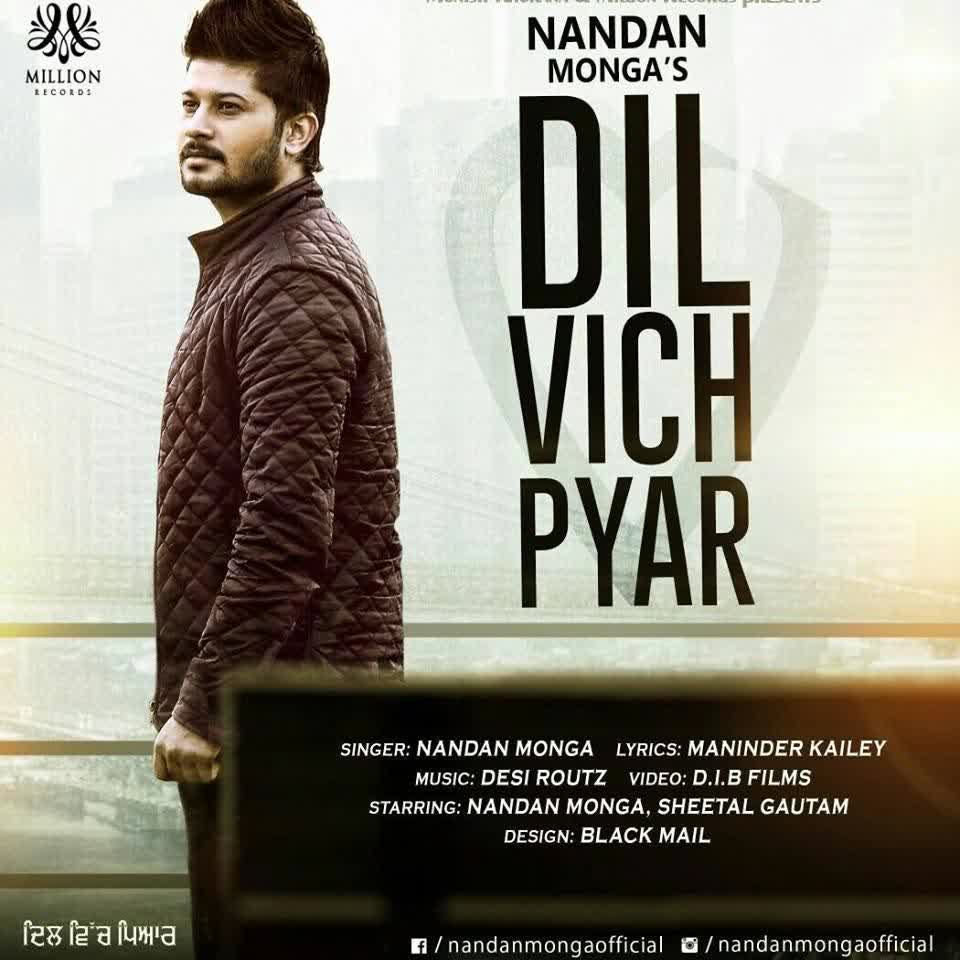 Dil Vich Pyar Nandan Monga  Mp3 song download